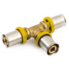 Gas - T-stuk Pers 20x20x20